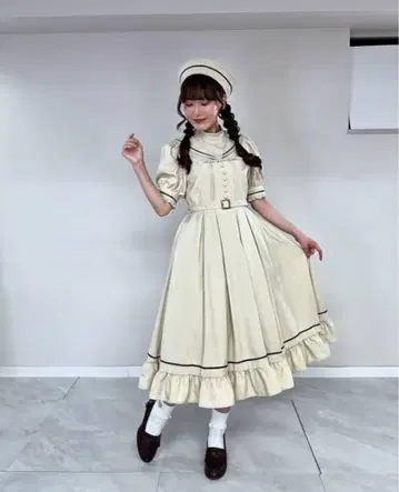내일 (일)까지 판매 마린 아카데미아 원피스 S 쿠루미 시마무라 베이지