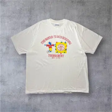 90's USA제 Hanes 싱글 스티치 구제 의류 빈티지 아트 계열