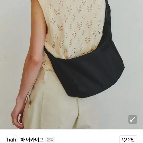 Ha Archive Arc Black Small Messenger Bag on Bunjang Global Site.