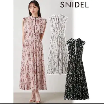 스나이델 snidel 바이컬러 플리츠 원피스 size0