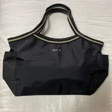 agnis b. 블랙 나일론 토트백