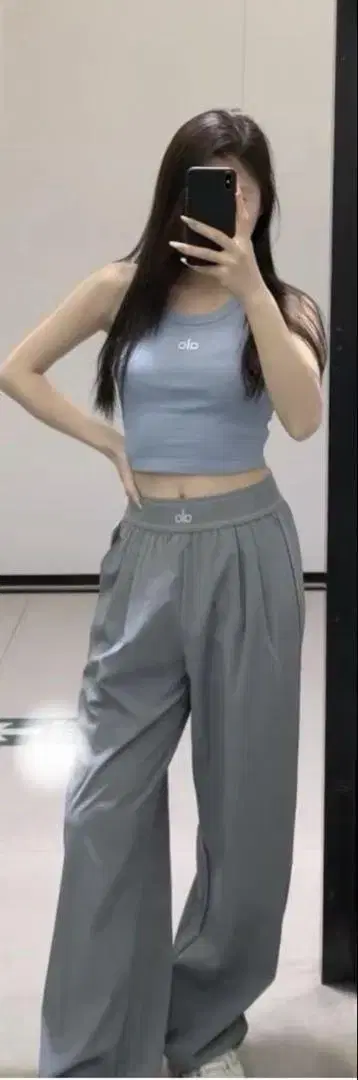 alo 그레이 캐주얼 팬츠 M