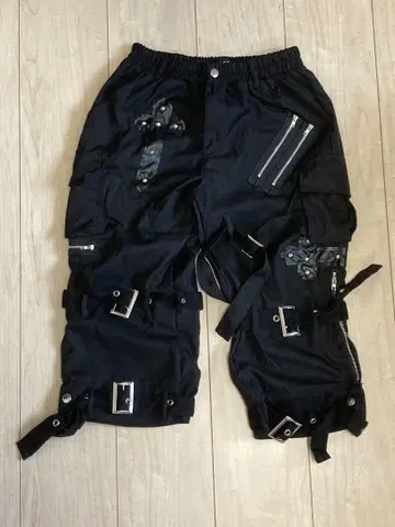 서브컬처 지뢰 하프 팬츠 허리밴딩