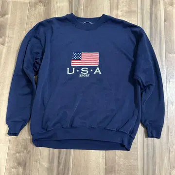 USA 스포츠 맨투맨 네이비