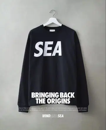 WIND AND SEA 블랙 긴팔 티셔츠