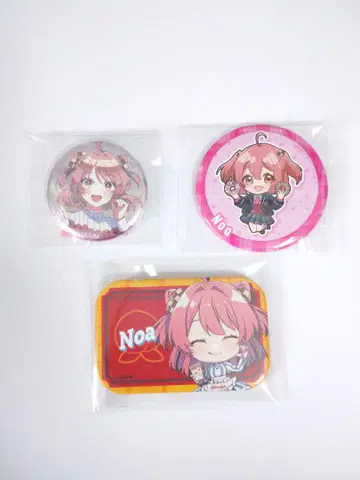 컬러풀 피치 노아 캔뱃지 세트