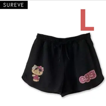아베일 egg 헬로키티 숏팬츠 블랙 L