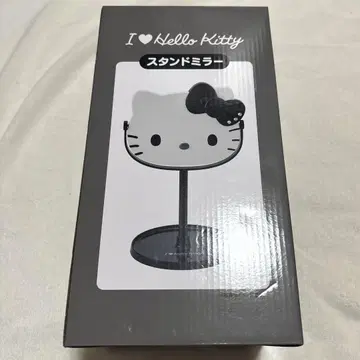 산리오 키티 스탠드 거울 블랙