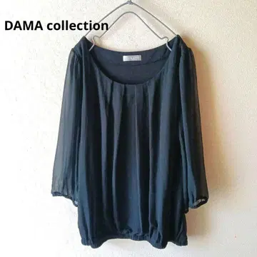 DAMA collection 블라우스 실크 100% 빅 사이즈 블랙