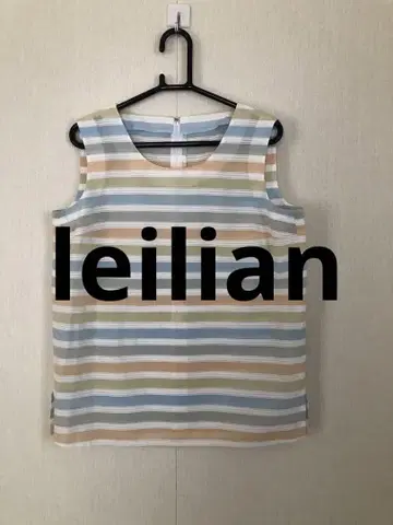 새상품급 leilian 슬리브리스 탑 고급스러운 시원한 레리안