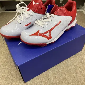 Mizuno 포인트 스파이크 25.0cm 화이트/레드