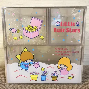 레어 레트로 [산리오] LittleTwinStars 키키라라 가슴 서랍