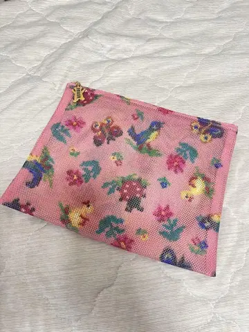 페이러 하이디 메쉬 파우치 핑크