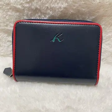 Kitamura2 키타무라 라운드 지퍼 2단 폴더형 지갑 네이비