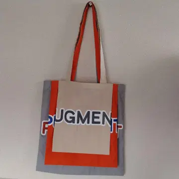 PUGMENT 퍼그먼트 3줄 토트 백 코튼