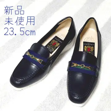 MIHAMA 23.5cm 미사용 새상품 웨지솔 네이비 로퍼