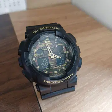 GA-100CF CASIO 지샥 작동 중 새상품급 카모플라쥬 빅 페이스