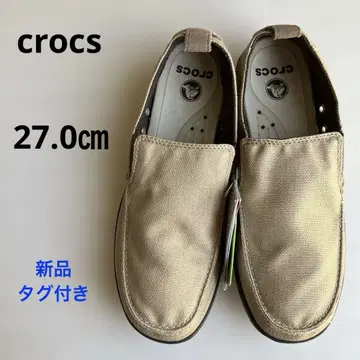 택 포함 새상품 [Crocs] 로퍼 와루 SYN 슬립온 27cm