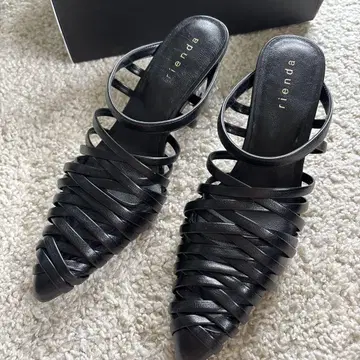 rienda 블랙 뮬 M 사이즈