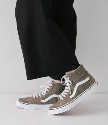 plage VANS Sk8-Hi 브라운 하이컷 스니커즈