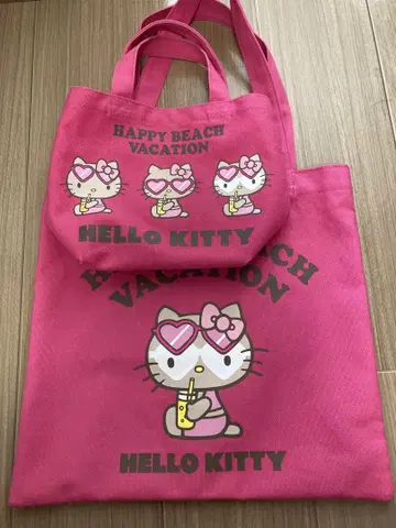 헬로키티 토트백 세트 핑크