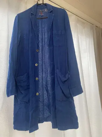 BLUE BLUE JAPAN 린넨 롱 자켓