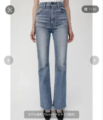 MVS FLARE 데님 moussy 24인치
