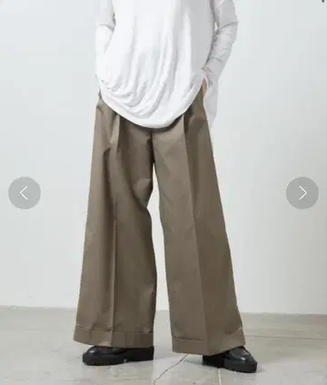MARW UNITED ARROWS 하이 웨스트 턱 팬츠