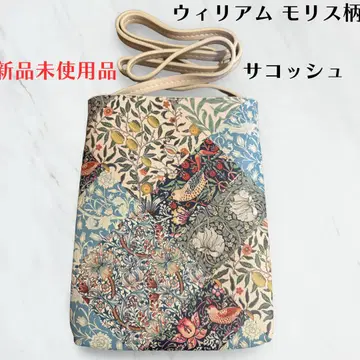 윌리엄 모리스 패턴 경량 미니 숄더 PU 가죽