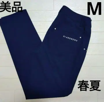 새상품급 세인트 앤드루스 팬츠 M 네이비 시어서커 봄/여름