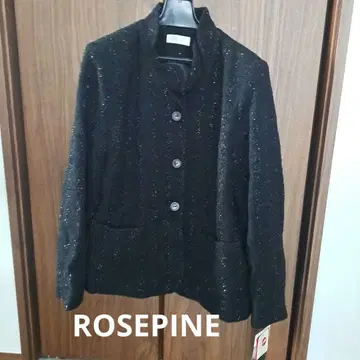 ROSEPINE 라메 믹스 블랙 자켓 일본제, 미사용, 택 포함