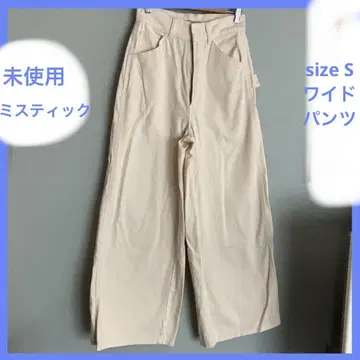 미사용 미스틱 아이보리 하이웨스트 와이드 팬츠 size1 S 사이즈