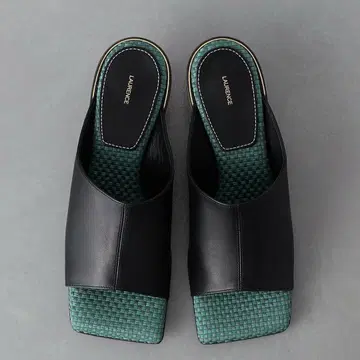 UNITED ARROWS LAURENCE SQ CONT 뮬 샌들
