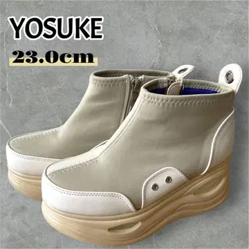 YOSUKE 요스케 통굽 스니커즈 아이보리