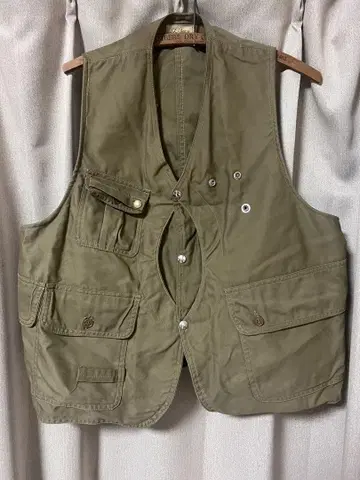 60's L.L.Bean 낚시용 조끼 코튼 새틴 엘엘빈