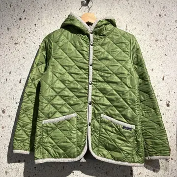 THE SMOCK SHOP 퀼팅 후드티 그린