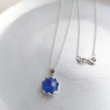 더블렛 스톤 목걸이 SILVER925 제작, 로듐 코팅