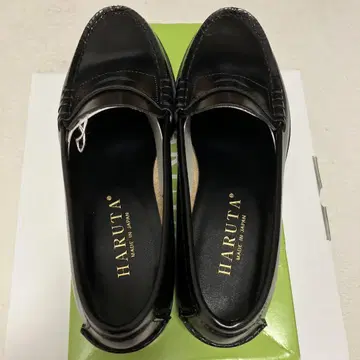 HARUTA 블랙 로퍼 23.5EE