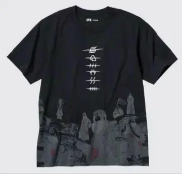 유니클로 UT NARUTO 아카츠키 블랙 티셔츠