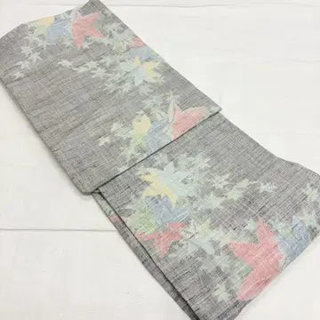 순수 실크 코몬 단이 얇은 명주 단풍 패턴