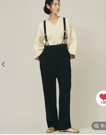 캘런솔로지 서스펜더 팬츠 블랙