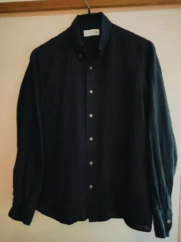 Maker's Shirt 가마쿠라 셔츠 블랙 린넨 버튼 다운 41
