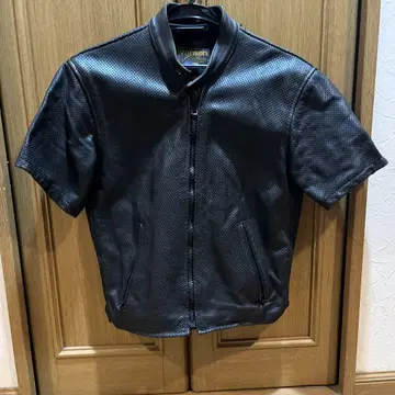 VANSON 펀칭 가죽 자켓 M