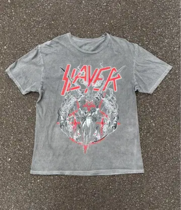 Slayer 그레이 티셔츠