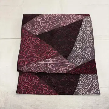 순수 실크 나고야 오비(약 24cm) 하카타 오리