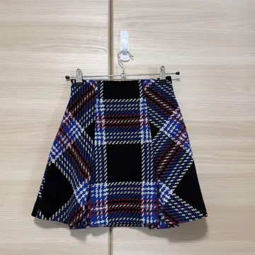 SNIDEL 스나이델 로빙 체크 미니 스커트