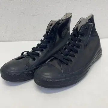 CONVERSE ALL STAR 블랙 가죽 하이컷