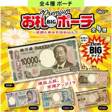 프리미엄 지폐 BIG 파우치 전 4종 컴프 신지폐 가챠