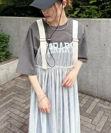 차오패닉 티피 쉬폰 원피스 세트