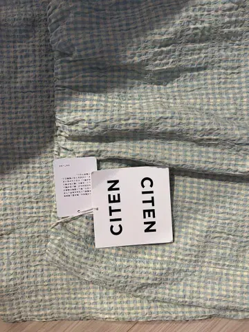 CITEN 체크 무늬 코튼 스커트